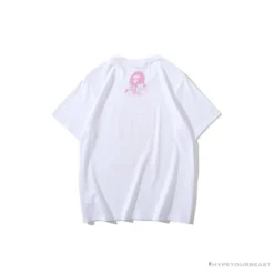 Hypeyourbeast BAPE Japan Limited Edition Pink Cherry Tree Tee Shirt 'WHITE'