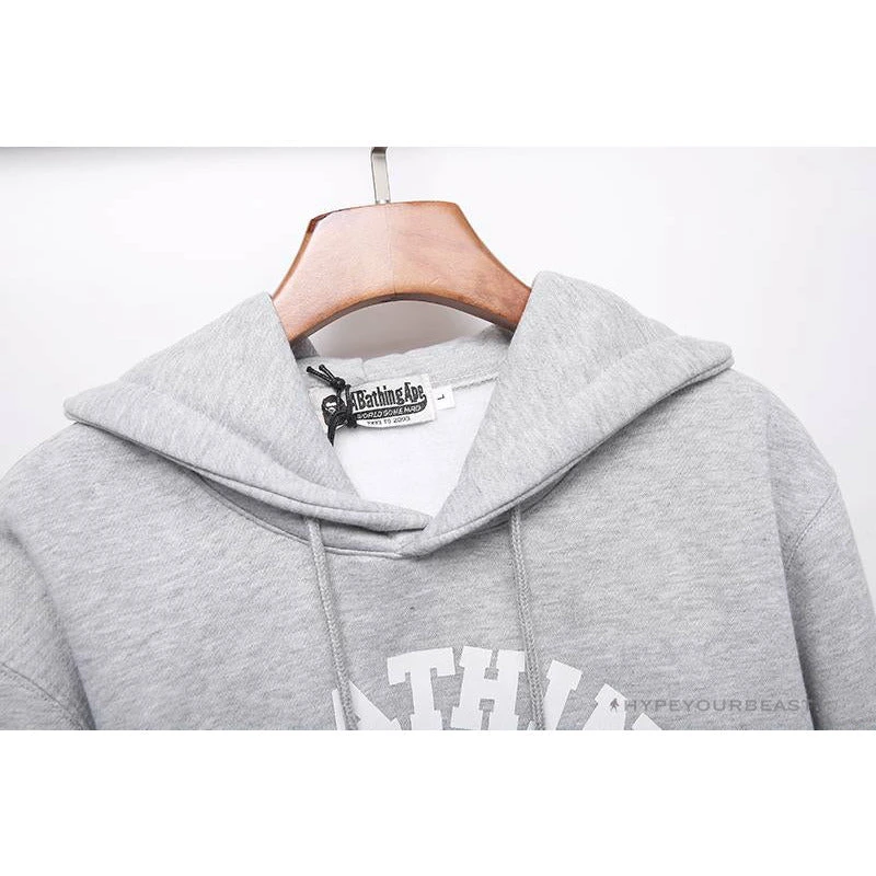 Hypeyourbeast Clothes BAPE X Bathing Ape Head Hoodie 'GREY' 3 Hypeyourbeast Clothes BAPE X Bathing Ape Head Hoodie 'GREY'