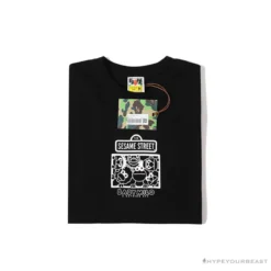 Hypeyourbeast BAPE Baby Milo Sesame Street Plain Tee Shirt 'BLACK' 24 Hypeyourbeast BAPE Baby Milo Sesame Street Plain Tee Shirt 'BLACK'
