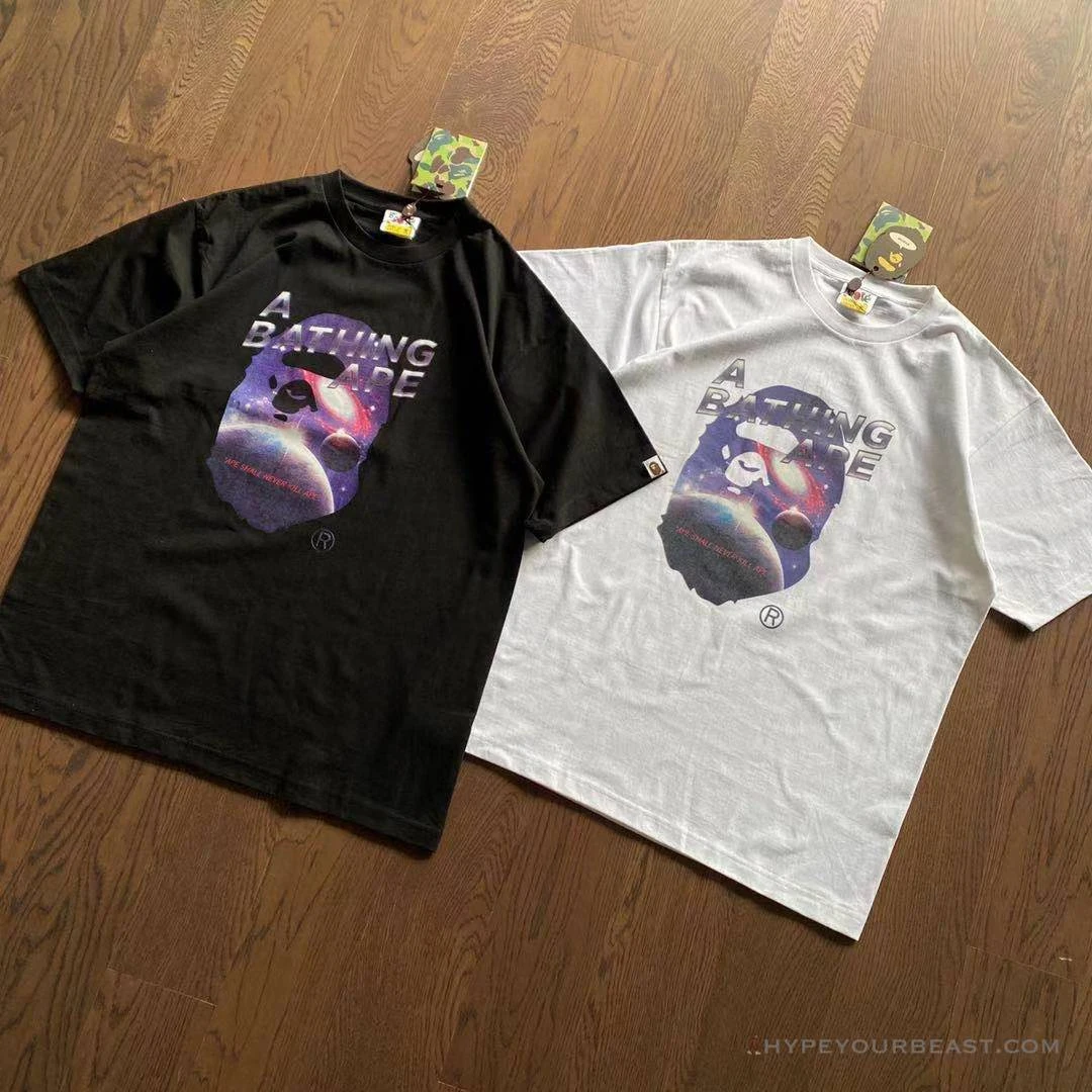 Hypeyourbeast Clothes Bape Tee Shirt White Galaxy 4 Hypeyourbeast Clothes Bape Tee Shirt White Galaxy