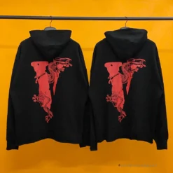 HypeYourBeast Vlone Black Red Serpent Hoodie
