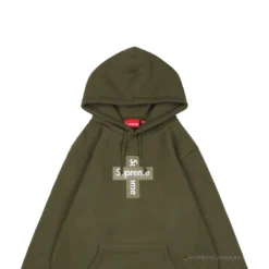 HypeYourBeast Supreme Cross Box Logo Hoodie Green