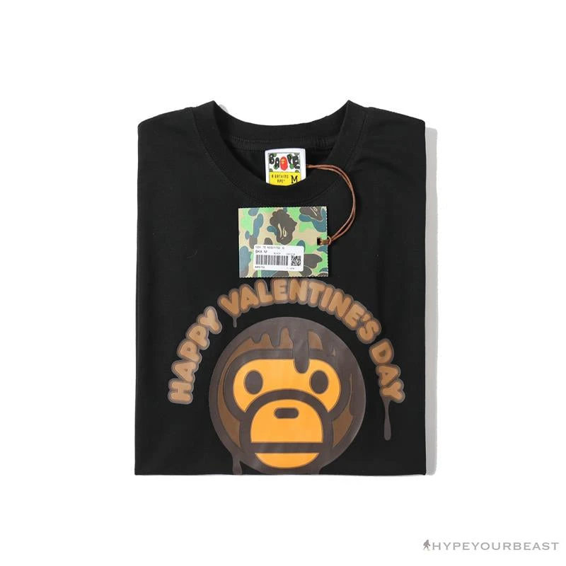 Hypeyourbeast BAPE Baby Milo Valentine's Day Chocolate Tee Shirt 'BLACK' 9 Hypeyourbeast BAPE Baby Milo Valentine's Day Chocolate Tee Shirt 'BLACK'