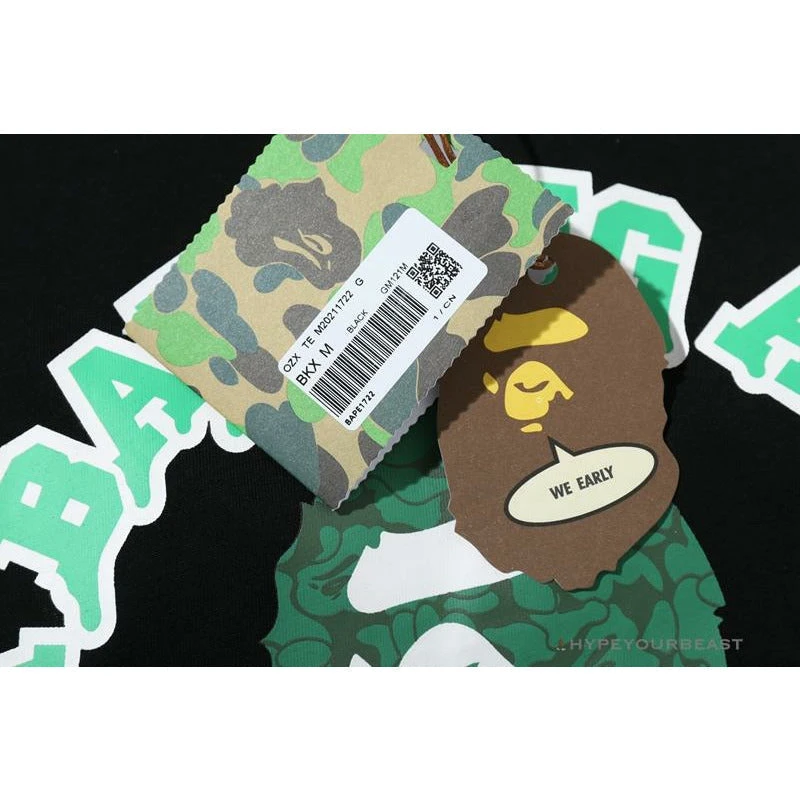 Hypeyourbeast Clothes BAPE Paint Splash Green Camouflage Tee Shirt 'BLACK' 10 Hypeyourbeast Clothes BAPE Paint Splash Green Camouflage Tee Shirt 'BLACK'