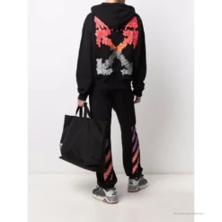 HypeYourBeast Off White Hoodie Black RED