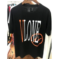 HypeYourBeast T-Shirts Vlone Orange And Black Tee Shirt