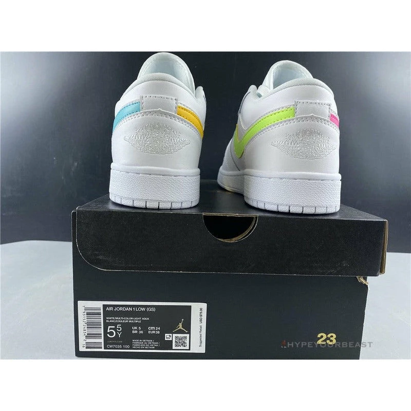 Hypeyourbeast Air Jordan 1 Low 'White Multi-Color' 5 Hypeyourbeast Air Jordan 1 Low 'White Multi-Color'