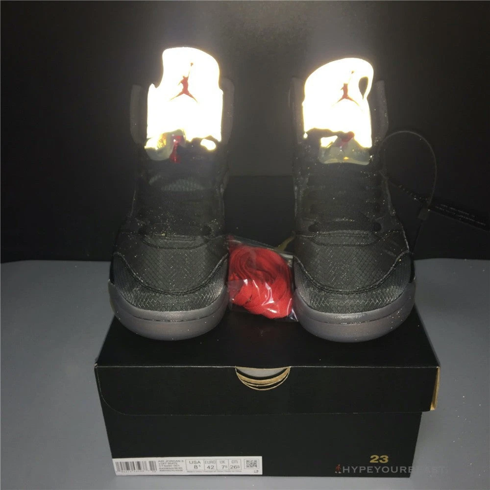Hypeyourbeast Jordan 5 Retro Off-White Black 8 Hypeyourbeast Jordan 5 Retro Off-White Black