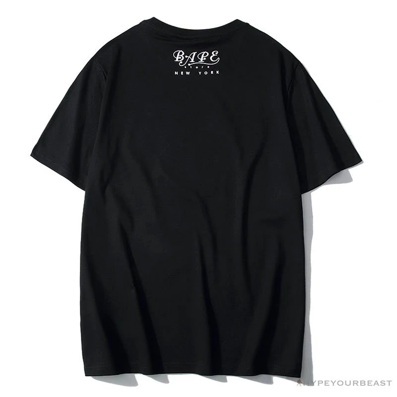 Hypeyourbeast Clothes BAPE NYC New York Limited Purple Camouflage Ape Head Tee Shirt 'BLACK' 2 Hypeyourbeast Clothes BAPE NYC New York Limited Purple Camouflage Ape Head Tee Shirt 'BLACK'