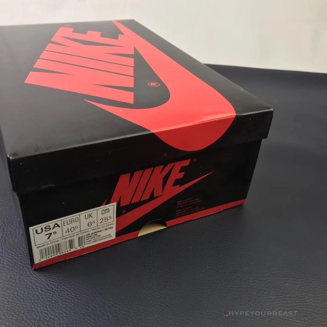 HypeYourBeast Air Jordan 1 High Yellow Toe Black White 5 HypeYourBeast Air Jordan 1 High Yellow Toe Black White