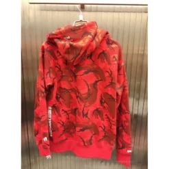 HypeYourBeast Bape Camo Hoodie Red Camouflage