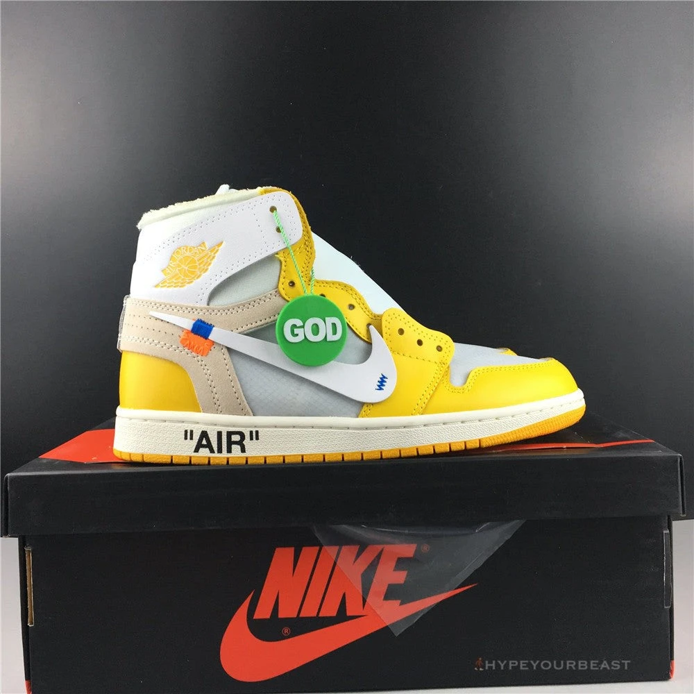 Hypeyourbeast Off-White X Air Jordan 1 High Canary Yellow 3 Hypeyourbeast Off-White X Air Jordan 1 High Canary Yellow