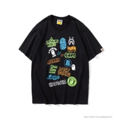 Hypeyourbeast BAPE Street Graffiti Tee Shirt 'BLACK'