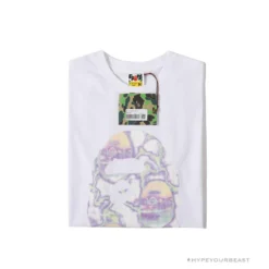 Hypeyourbeast Clothes BAPE Great Ape Head Symphony Lightning Tee Shirt 'WHITE'