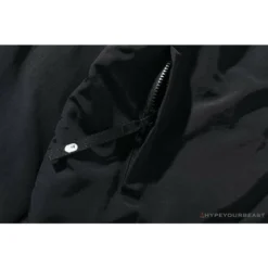 Hypeyourbeast BAPE X FCRB Joint Double Zip Camouflage Hoodie 'BLACK' Clothes