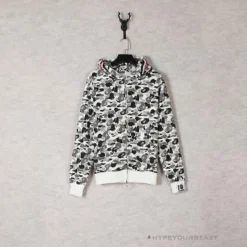 HypeYourBeast Bape Gray Camouflage Hoodie