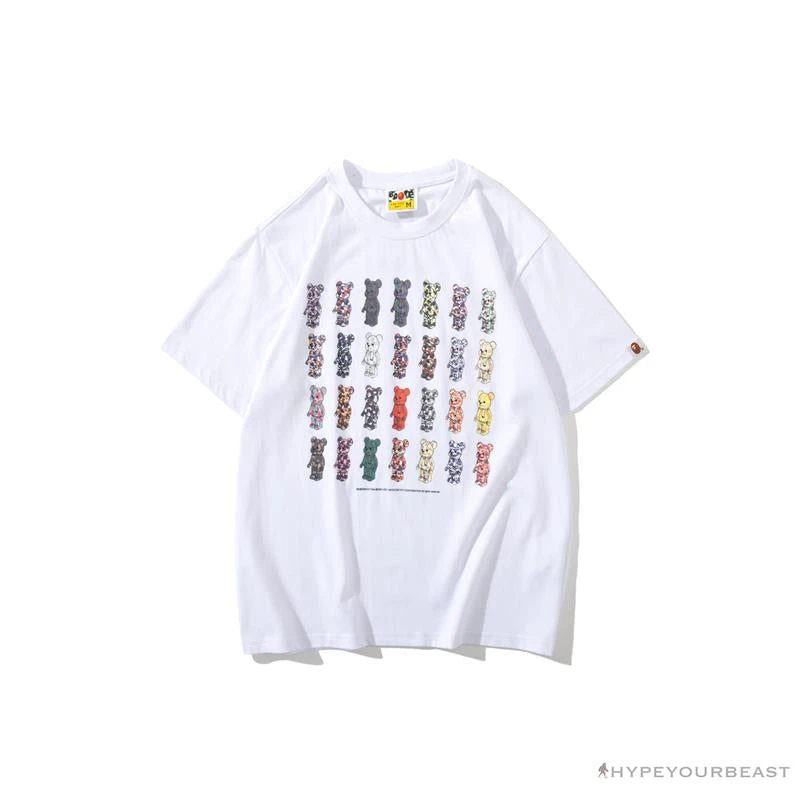 Hypeyourbeast Clothes BAPE Violent Bear Collaboration 28th Anniversary Camouflage Tee Shirt 'WHITE' 1 Hypeyourbeast Clothes BAPE Violent Bear Collaboration 28th Anniversary Camouflage Tee Shirt 'WHITE'