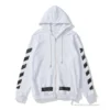 HypeYourBeast Hoodies & Jackets Off White Hoodie White & Black