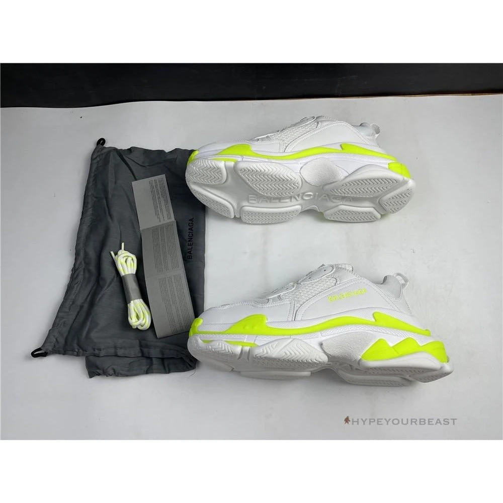 HypeYourBeast BCG Triple S White Neon Yellow Balenciaga Triple S 9 HypeYourBeast BCG Triple S White Neon Yellow Balenciaga Triple S