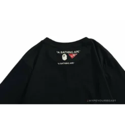 Hypeyourbeast Clothes BAPE Shark Head Crazy Patch Tee Shirt