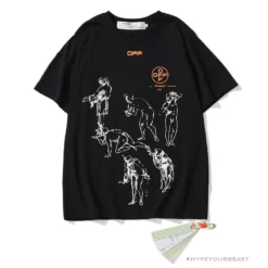 Hypeyourbeast OFF-WHITE The Virgin And Child With Saint Anne Tee Shirt 'BLACK' T-Shirts