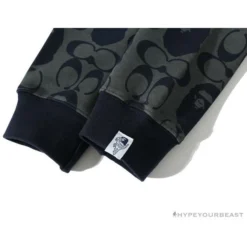 Hypeyourbeast BAPE X COACH Co-Branded Dark-Blue Hoodie Clothes