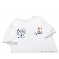 Hypeyourbeast OFF-WHITE Summer Tom And Jerry Print Tee Shirt 'WHITE' T-Shirts 14 Hypeyourbeast OFF-WHITE Summer Tom And Jerry Print Tee Shirt 'WHITE' T-Shirts