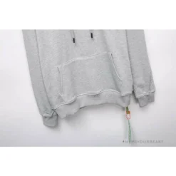 Hypeyourbeast Hoodies & Jackets OFF-WHITE Hand-Painted Utility Pole Worker Hoodie 'GREY'