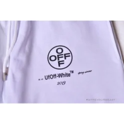 Hypeyourbeast OFF-WHITE 99 X Pink Arrow Shorts 'WHITE' Pants