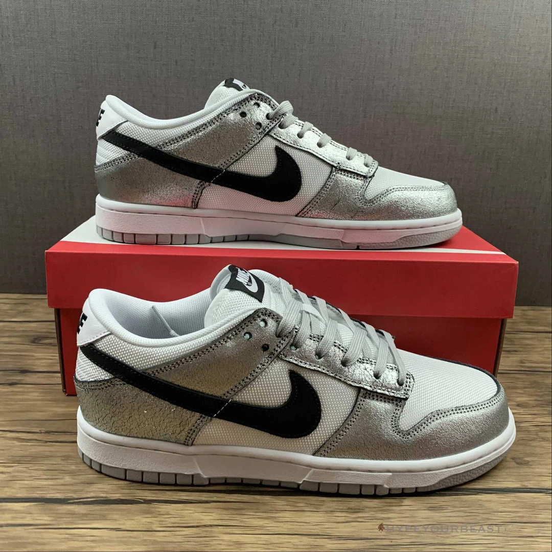HypeYourBeast Nike Dunk Low Cracked Leather Silver 4 HypeYourBeast Nike Dunk Low Cracked Leather Silver