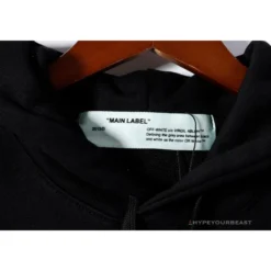 Hypeyourbeast OFF-WHITE Pink Orange Arrow Hoodie 'BLACK' Hoodies & Jackets