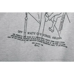 Hypeyourbeast Hoodies & Jackets OFF-WHITE Hand-Painted Utility Pole Worker Hoodie 'GREY'