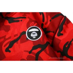 HypeYourBeast Bape Camo Hoodie Red Camouflage