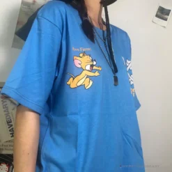 Hypeyourbeast OFF-WHITE Jerry Move Faster Tee Shirt 'BLUE'