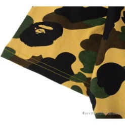 Hypeyourbeast Clothes BAPE KIDS Elbow Hug Gorilla Camouflage Tee Shirt 'YELLOW'