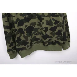 Hypeyourbeast Clothes BAPE Classic Ape Head Embroidered Camouflage Long Sleeve Shirt 'GREEN'