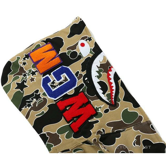 Hypeyourbeast BAPE Shark Head STA Star Camouflage Hoodie 'YELLOW' Clothes 4 Hypeyourbeast BAPE Shark Head STA Star Camouflage Hoodie 'YELLOW' Clothes