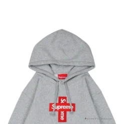 HypeYourBeast Hoodies & Jackets Supreme Cross Box Logo Hoodie Grey