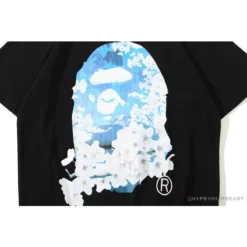 Hypeyourbeast BAPE Japan Limited Edition Mt. Fuji Sakura Tee Shirt 'BLACK'