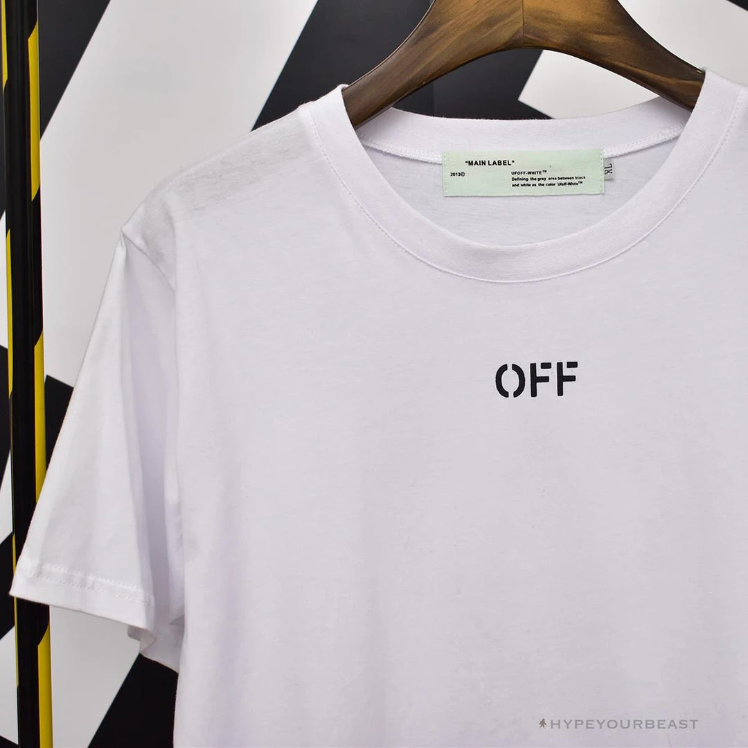 Hypeyourbeast OFF-WHITE Seeing Things Arrow Tee Shirt 'WHITE' T-Shirts 4 Hypeyourbeast OFF-WHITE Seeing Things Arrow Tee Shirt 'WHITE' T-Shirts