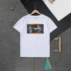 Hypeyourbeast OFF-WHITE Orange Hand Tee Shirt 'WHITE' T-Shirts
