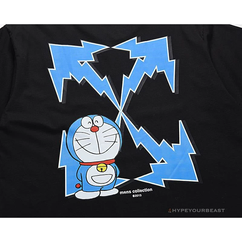 Hypeyourbeast OFF-WHITE Spoof Doraemon Arrow Tee Shirt 'BLACK' T-Shirts 6 Hypeyourbeast OFF-WHITE Spoof Doraemon Arrow Tee Shirt 'BLACK' T-Shirts