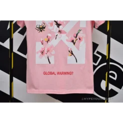 Hypeyourbeast OFF-WHITE Sakura Tee Shirt 'PINK' T-Shirts 10 Hypeyourbeast OFF-WHITE Sakura Tee Shirt 'PINK' T-Shirts