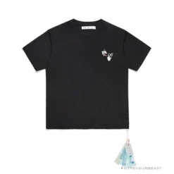 Hypeyourbeast OFF-WHITE Takashi Murakami Sunflower Tee Shirt 'BLACK' T-Shirts