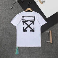 Hypeyourbeast OFF-WHITE Spray Paint Arrow Tee Shirt 'WHITE'