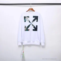 Hypeyourbeast OFF-WHITE New Madonna Painting Cotton Terry Long Sleeve Shirt 'WHITE' Shirts 15 Hypeyourbeast OFF-WHITE New Madonna Painting Cotton Terry Long Sleeve Shirt 'WHITE' Shirts