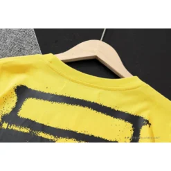 Hypeyourbeast OFF-WHITE Spray Paint Arrow Tee Shirt 'YELLOW' 12 Hypeyourbeast OFF-WHITE Spray Paint Arrow Tee Shirt 'YELLOW'