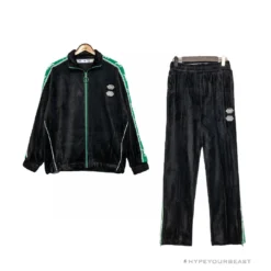 Hypeyourbeast OFF-WHITE Side Webbing Casual Green Letter Pants