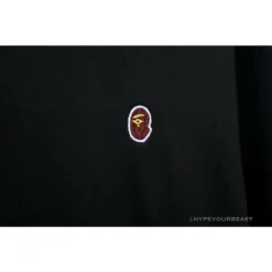 Hypeyourbeast Clothes BAPE Classic Ape Head Embroidered Long Sleeve Shirt 'BLACK' 10 Hypeyourbeast Clothes BAPE Classic Ape Head Embroidered Long Sleeve Shirt 'BLACK'