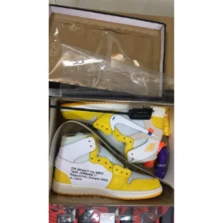 Hypeyourbeast Off-White X Air Jordan 1 High Canary Yellow 55 Hypeyourbeast Off-White X Air Jordan 1 High Canary Yellow